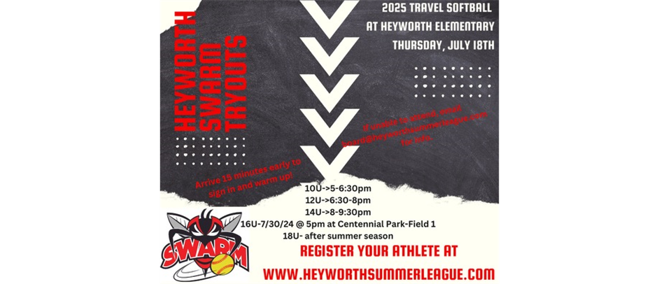 Swarm Softball Tryouts